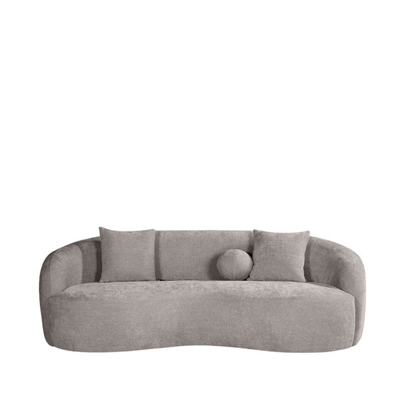 Bank Novo 2,5-Zits 203x121x80 cm - Stone Elite | Zwart Hout