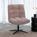 Draaifauteuil Vince 63x74x91 cm Clay Elite | Zwart Metaal