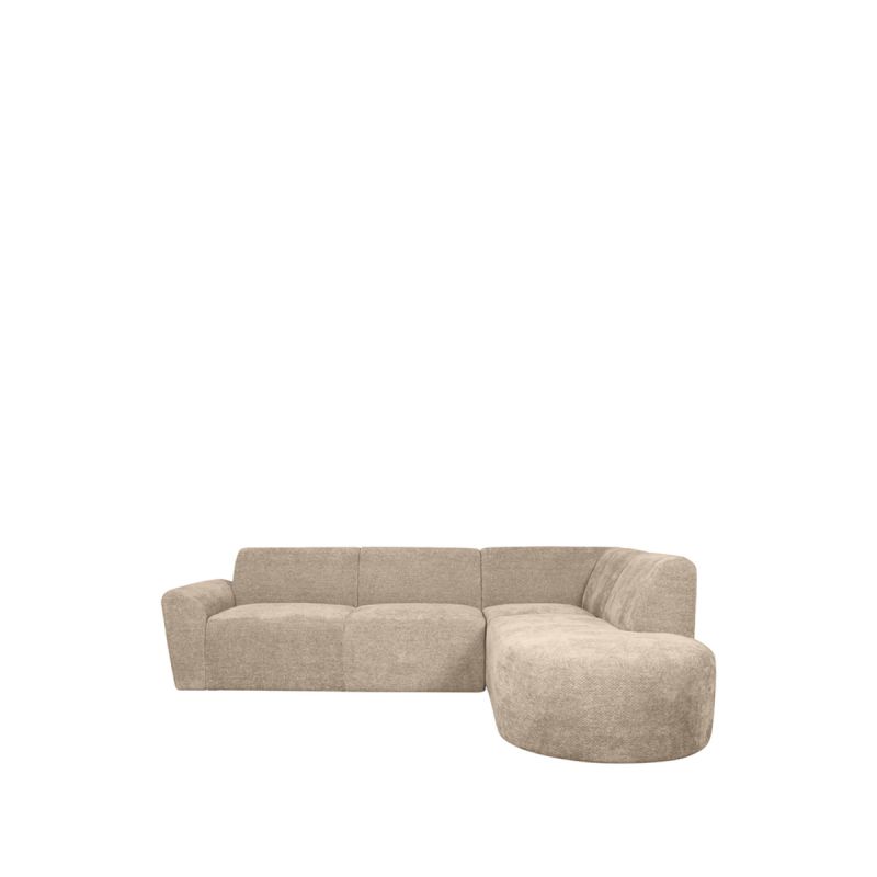 Hoekbank Espen Rechts 267x223x79 cm - Clay Elite | Zwart Hout