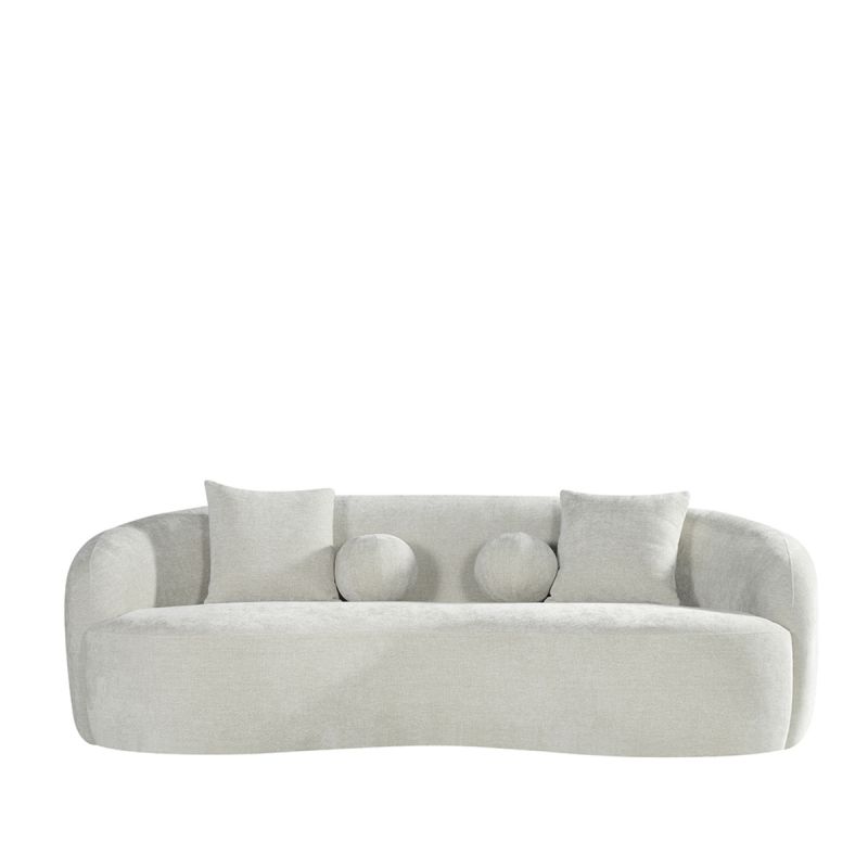 Bank Novo 3-Zits 236x124x80 cm - Naturel Elite | Zwart Hout