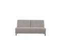Bank Nero 2,5-Zits Zonder Arm 152x95x80 cm - Naturel Boucle | Zwart Metaal