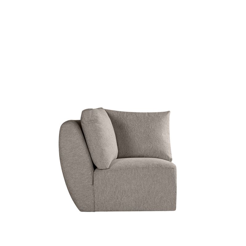 Bank Rocca Hoek 94x94x77 cm - Taupe Canyon | Zwart Hout