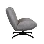 Draaifauteuil Clayton 82x89x91 cm Khaki Canyon | Zwart Metaal
