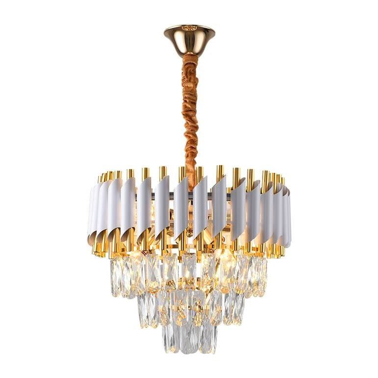 Plafondlamp wit-goud Celesta