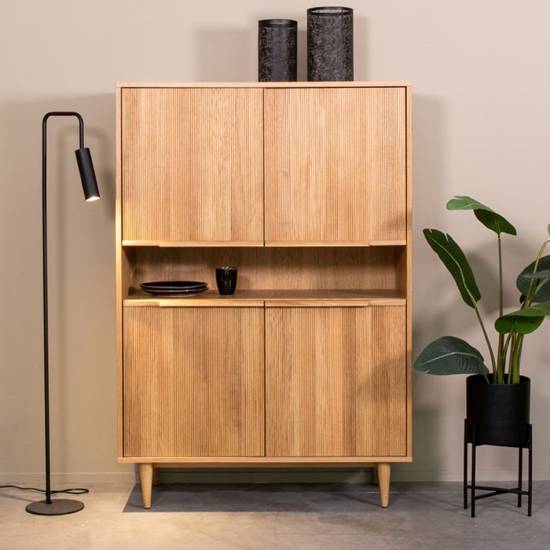 Hoge Kast Jule 110x49x158 cm Naturel Eiken