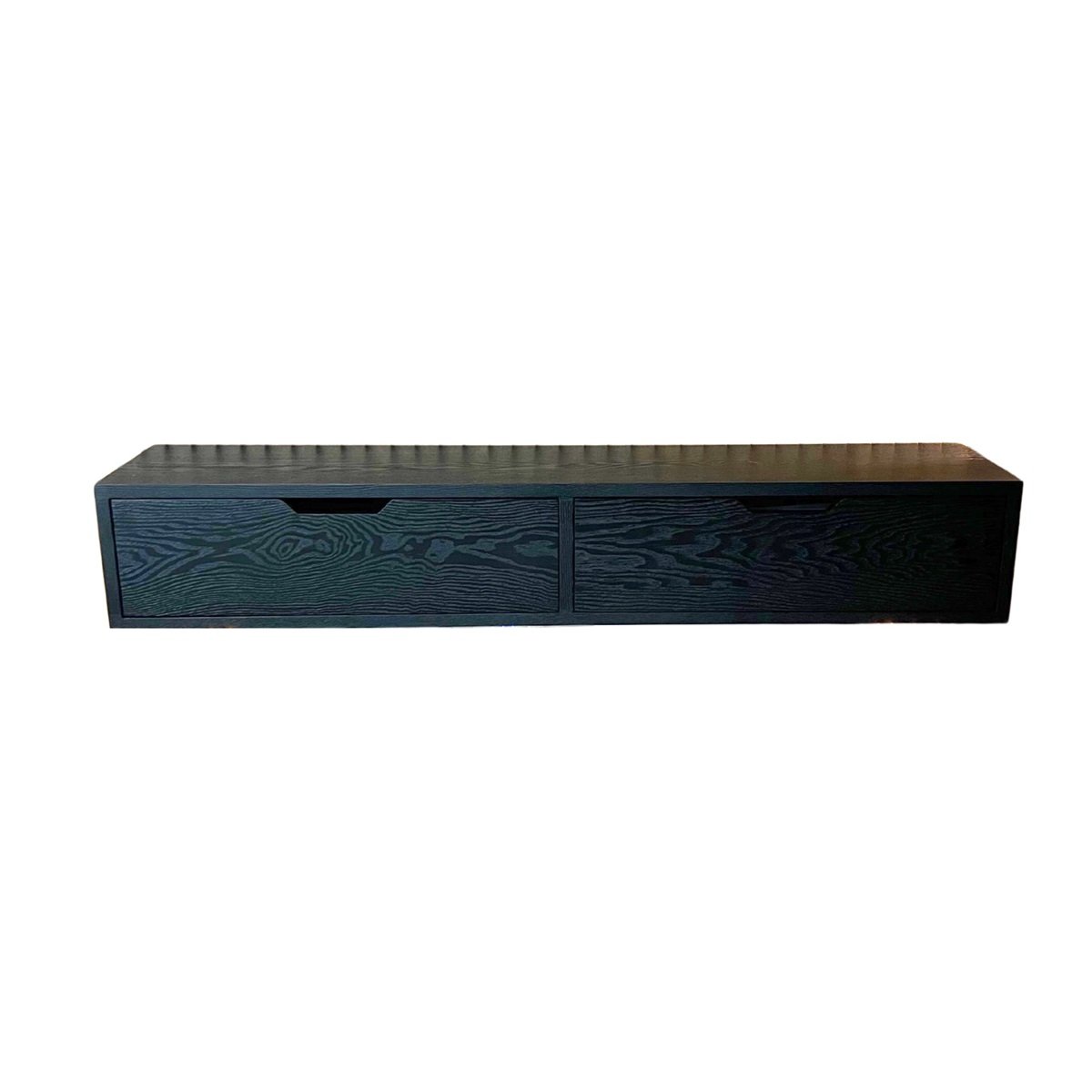 WALL CABINET BLACK VENEER PLAIN 120X24X20