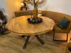 Milaan eettafel rond (mango) – naturel