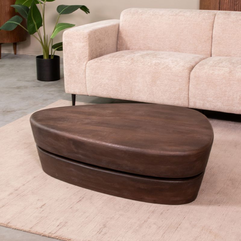 Salontafel Javi 110x80x32 cm Espresso Mangohout