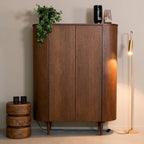 Hoge Kast Oliva 125x47x158 cm Walnoot Eiken