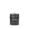 Wasmand 26x26x33 cm | S Antiek Zwart Metaal