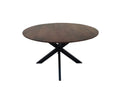 Florance tafel (mango) – facetrand rond bruin sandblasted
