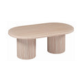 TAKSIM COFFEE TABLE FLINTSTONE OVAL MARBLE TOP 130X70X45