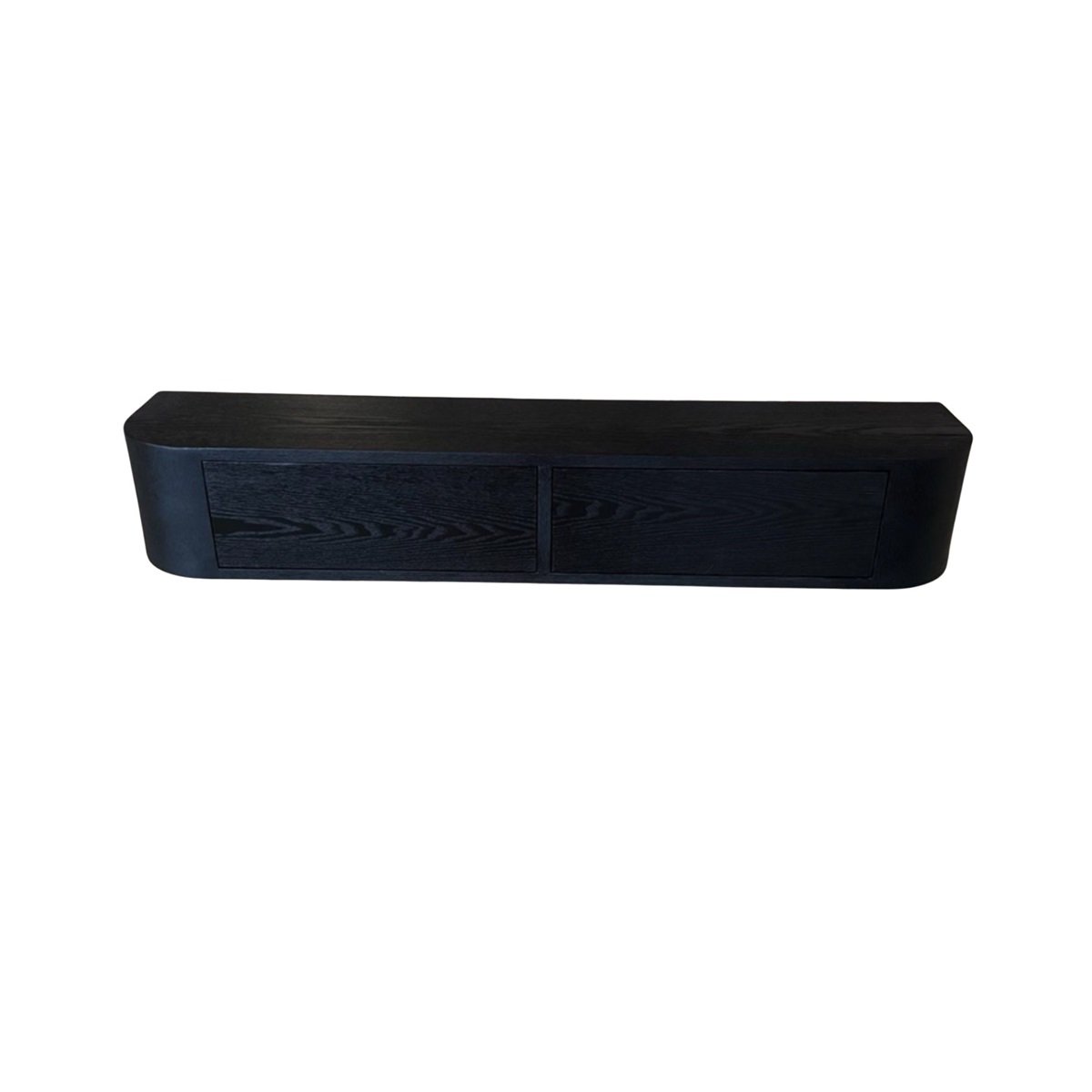 WALL CABINET CUVER BLACK VENEER PLAIN 120X24X20