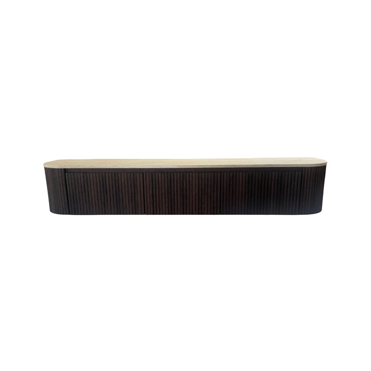 WALL CABINET CUVER CNC BROWN VENEER PLAIN 200X40X43