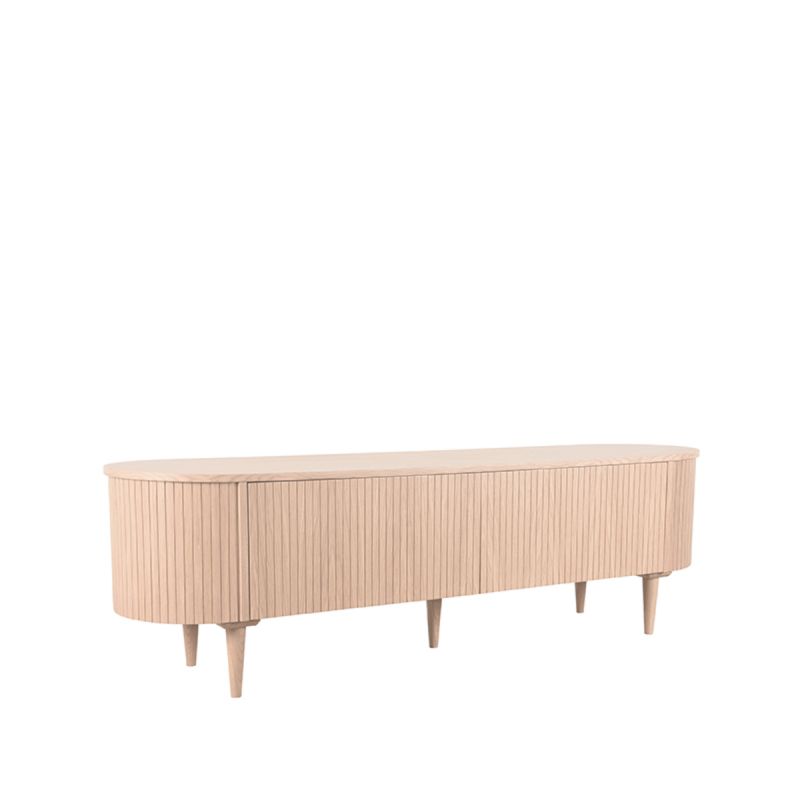 Tv-Meubel Oliva 180x47x55 cm Naturel Eiken