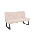 Eetkamerbank Modula 3-Zits 150x62x92 cm Naturel Boucle | Zwart Metaal