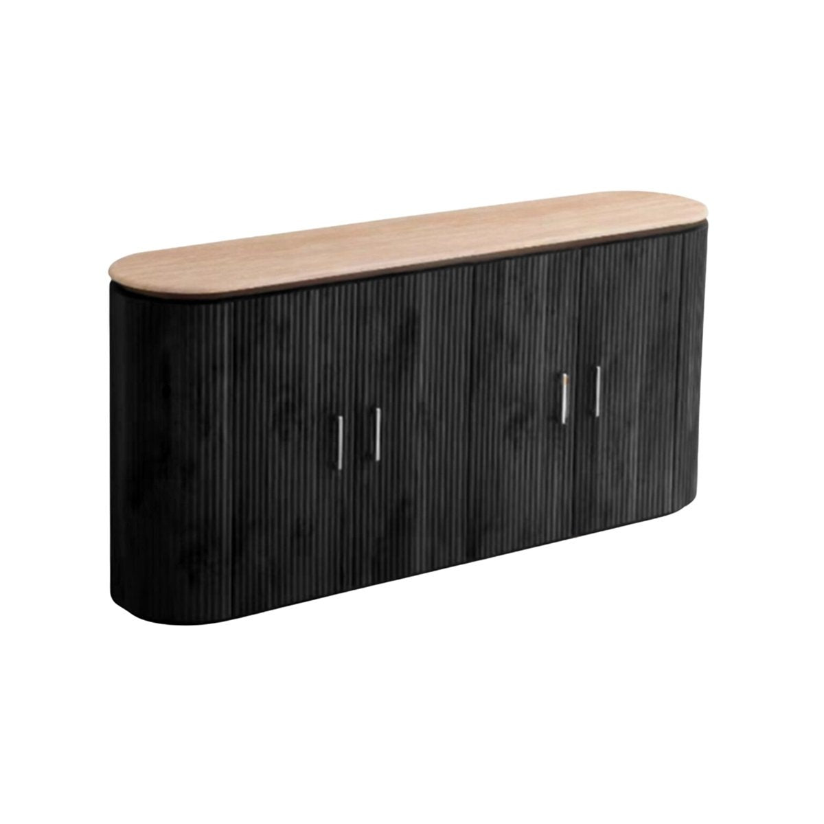 KIMBERLY BLACK BF 180X40X85 FLINTSTONE FAUX MIRABLE TOP