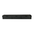WALL CABINET BLACK VENEER PLAIN 160X24X20