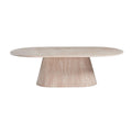 KIMBERLY CT OVAL 130X70X45 FLINTSTONE FAUX MIRABLE TOP