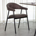 Eetkamerstoel Amaze 54x54x80 cm Antraciet Micro Suede | Zwart Metaal