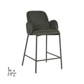 Barkruk Jari 51x53x94 cm Army Ribcord | Zwart Metaal
