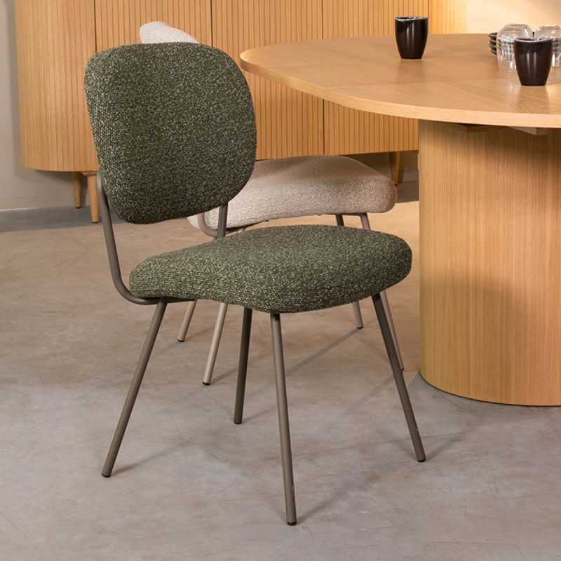 Eetkamerstoel Singapore 49x63x90 cm Forest Royal Boucle | Forest Metaal