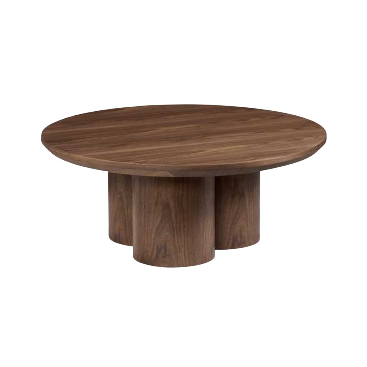 ROYAL COFFEE TABLE 100 Ø BROWN VENEER PLAIN