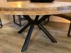 Milaan eettafel rond (mango) – naturel
