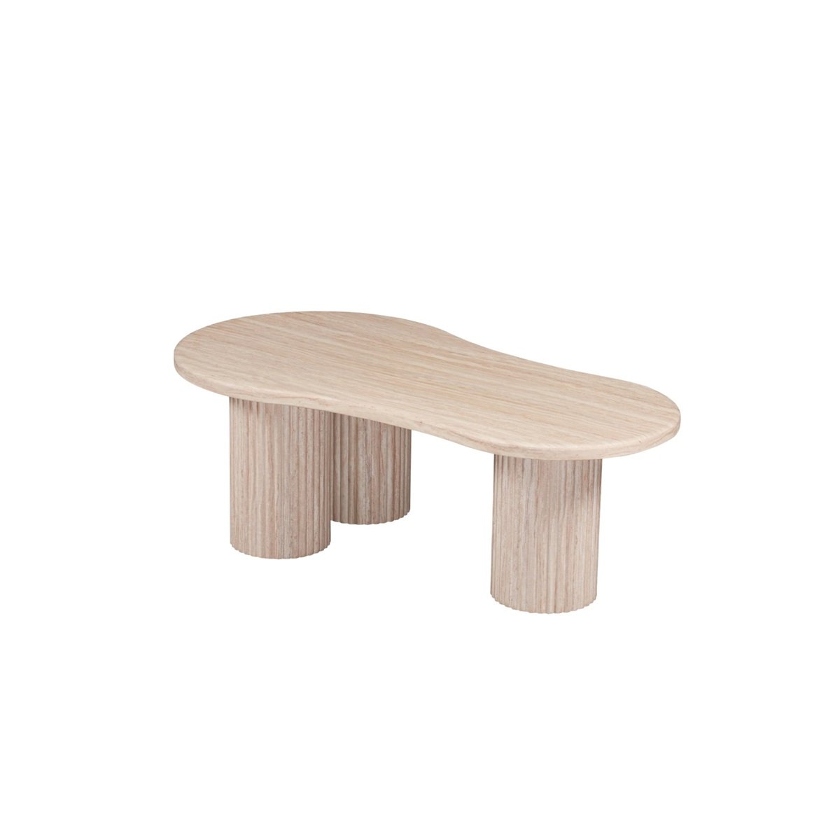 TAKSIM CURVE COFFEE TABLE FLINTSTONE MARBLE TOP 130X70X45