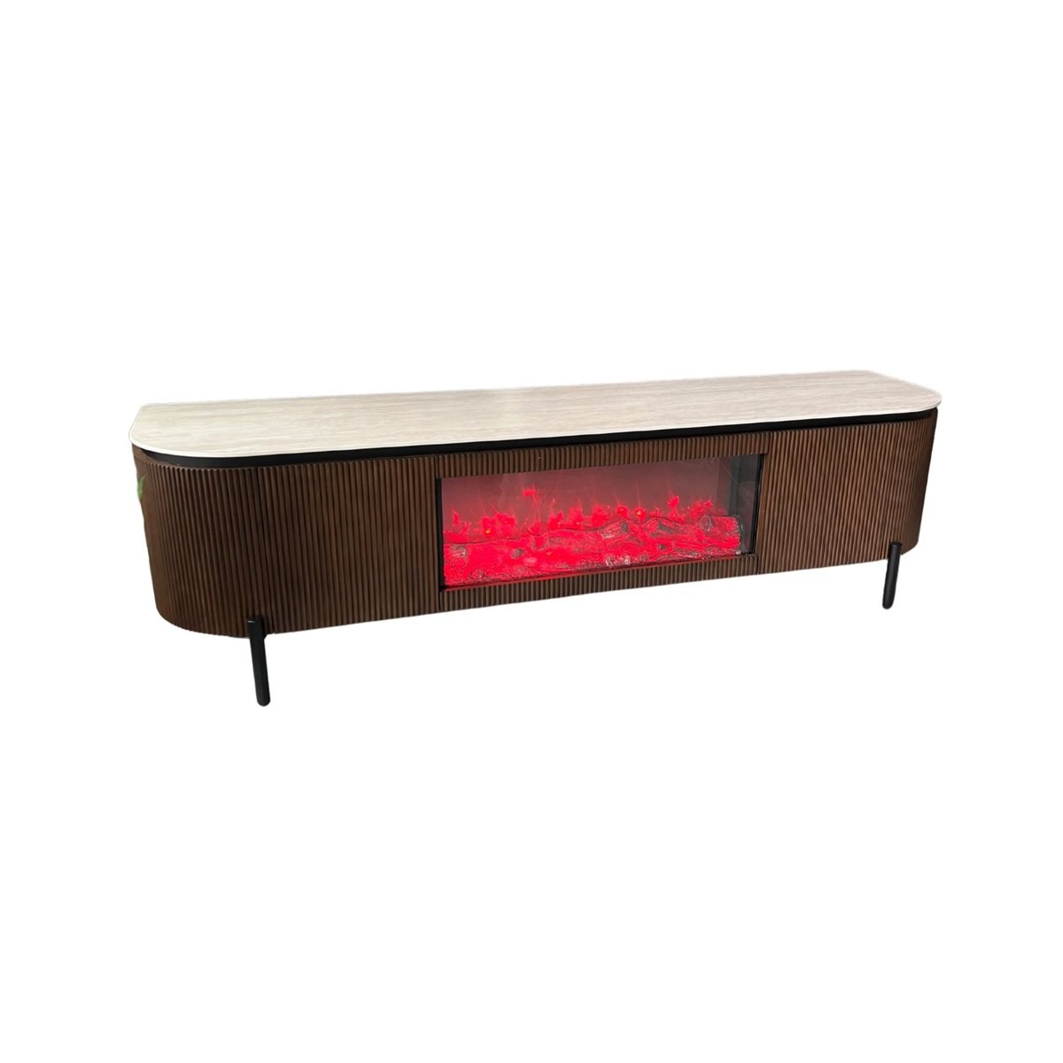 QUA TT BROWN WHITH FIREPLACE 200X50X55 BEIGE CERAMIC