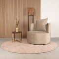 Fauteuil Evy 90x90x75 cm Nougat Velours