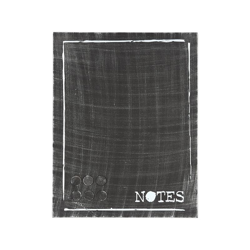 Memobord 36x3x46 cm Antiek Zwart Metaal