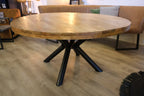 Milaan eettafel rond (mango) – naturel