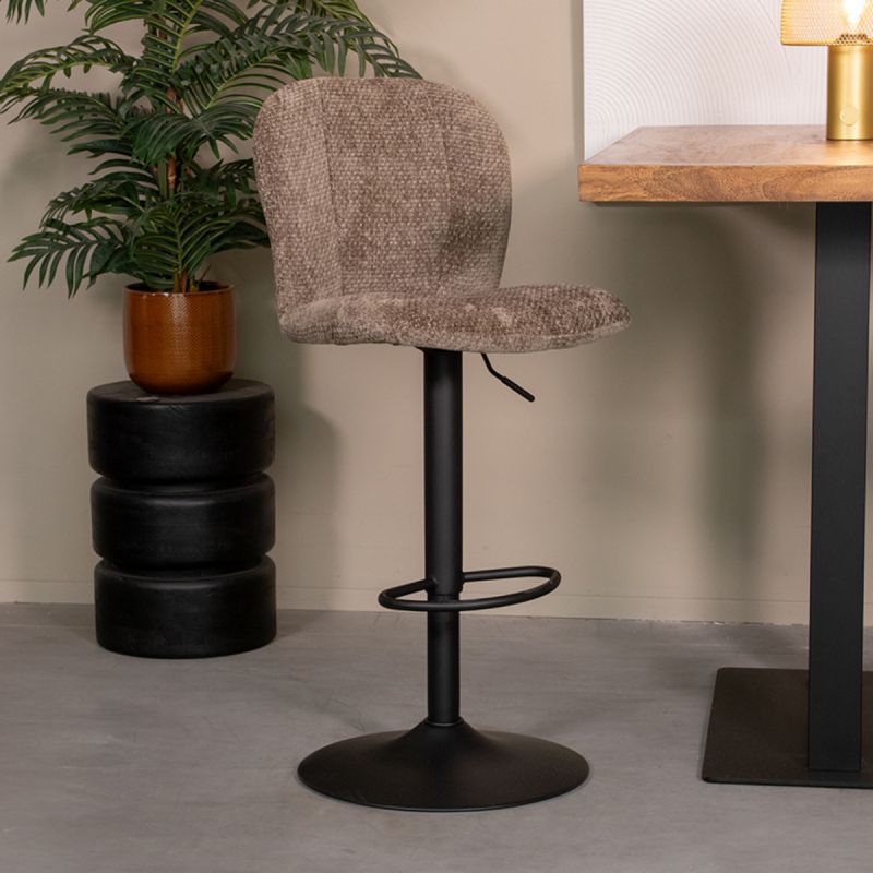 Barkruk Vino 45x53x95 cm Hunter Elite | Zwart Metaal