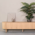 Tv-Meubel Oliva 220x47x55 cm Naturel Eiken