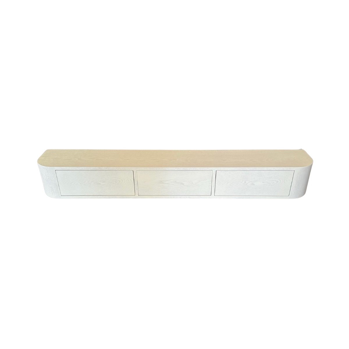 WALL CABINET CUVER CREAM VENEER PLAIN 160X24X20