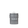Wasmand 26x26x33 cm | S Antiek Grijs Metaal