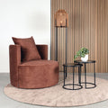 Fauteuil Evy 90x90x75 cm Rust Velours