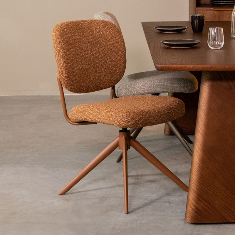 Eetkamerstoel Geneva 49x63x90 cm Coral Royal Boucle | Coral Metaal