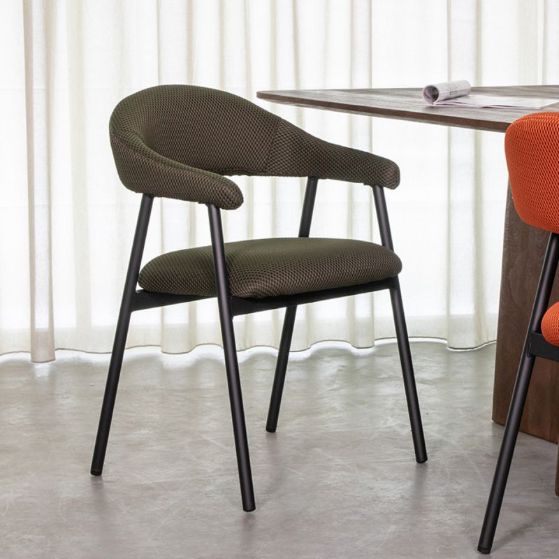 Eetkamerstoel Amaze 54x54x80 cm Hunter Breathe | Zwart Metaal