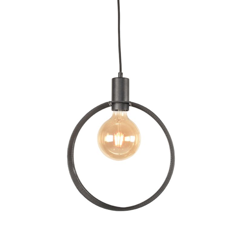 Hanglamp Ronda 1-Lichts 30x30x150 cm Zwart Metaal