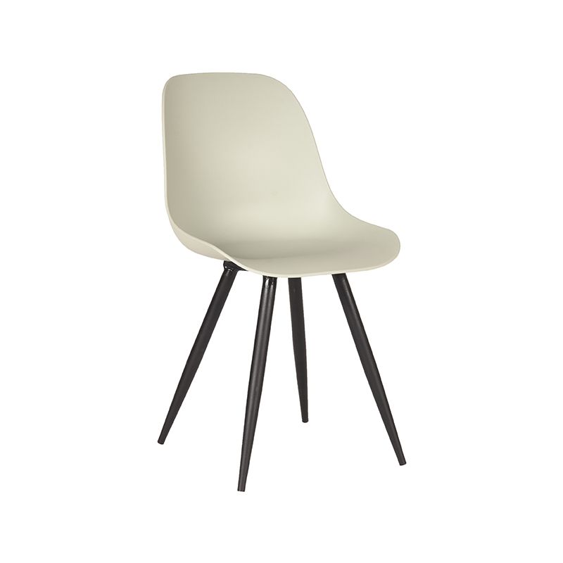 Eetkamerstoel Monza 46x54x88 cm Breeze PP | Zwart Metaal