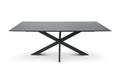 Mango tafels met facetrand – rechthoek zwart smooth