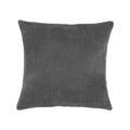 Kussen Rib 45x45 Cm Donkergrijs Katoen