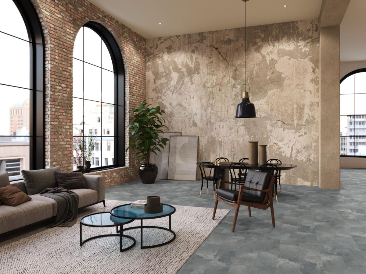 Laminaat Tegel 02 Square Aqua middengrijs 6405