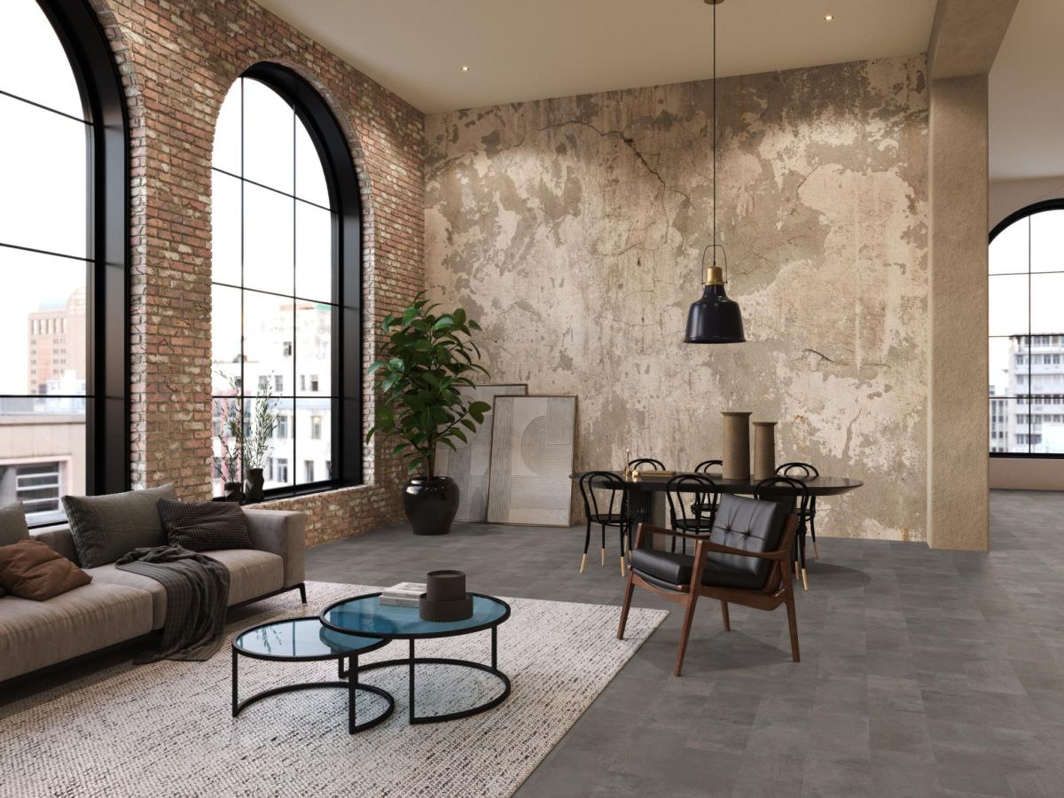 Laminaat Tegel 05 Square Aqua grijs 6408