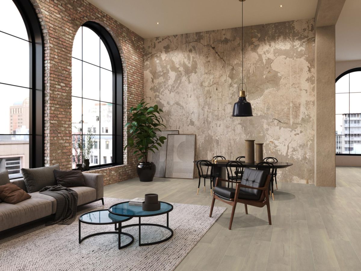 Hout Laminaat 03 wit eiken 1380x242x8mm - V4