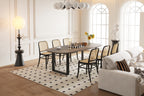 Tafel virtuo 220x100 cm Deens Ovaal U-Poot Mango hout Tabaco