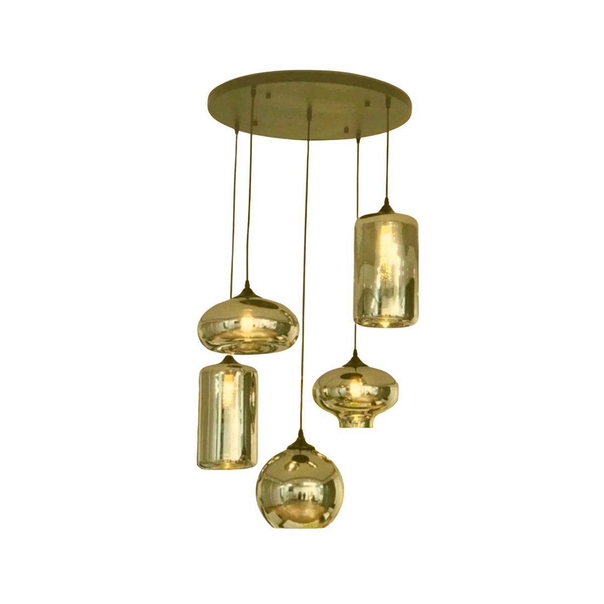 Plafondlamp goud Pyru Orbs