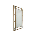 Spiegel industrieel metaal lijst goud 130x80